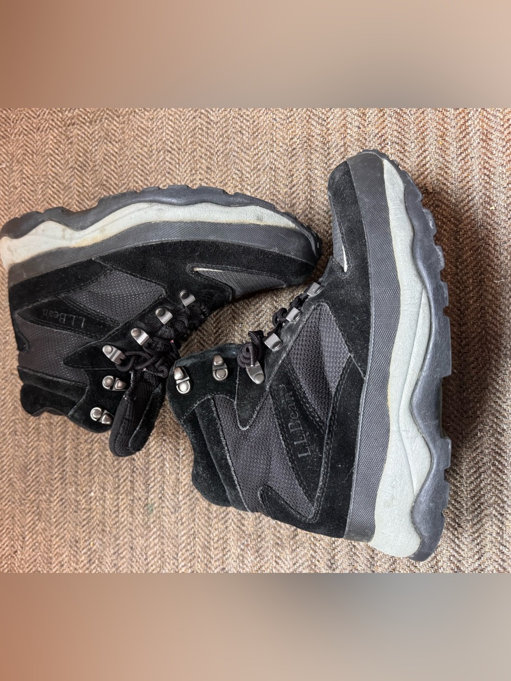 L.L. Bean Black Hiking Boots size 8.5